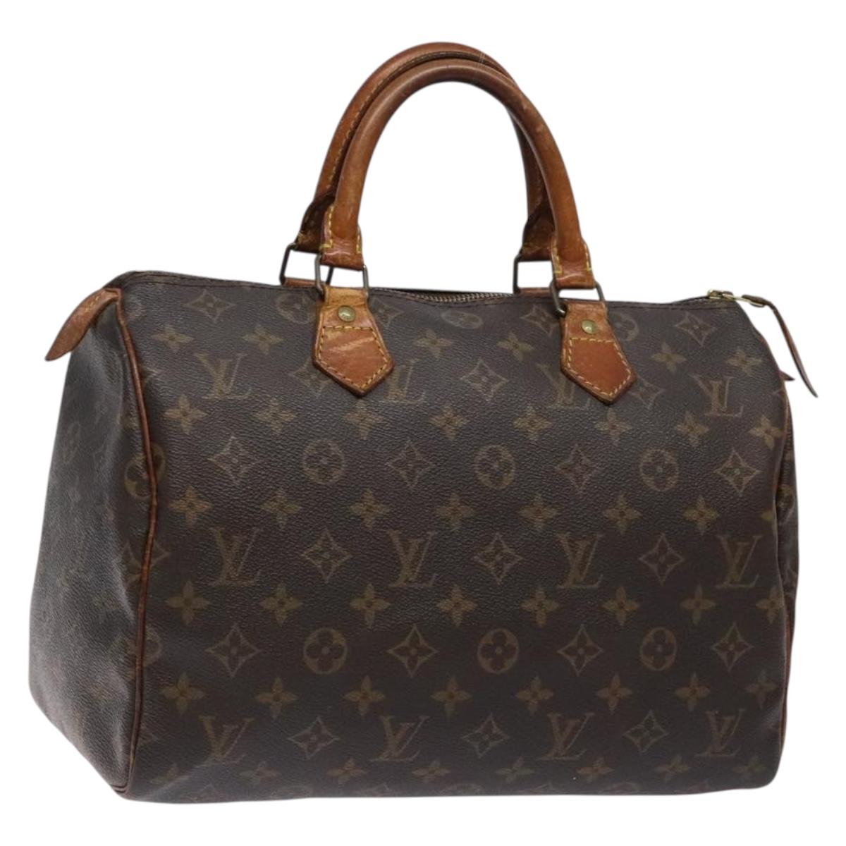 LOUIS VUITTON Monogram Speedy 30 Hand Bag M41526 LV Auth 140706