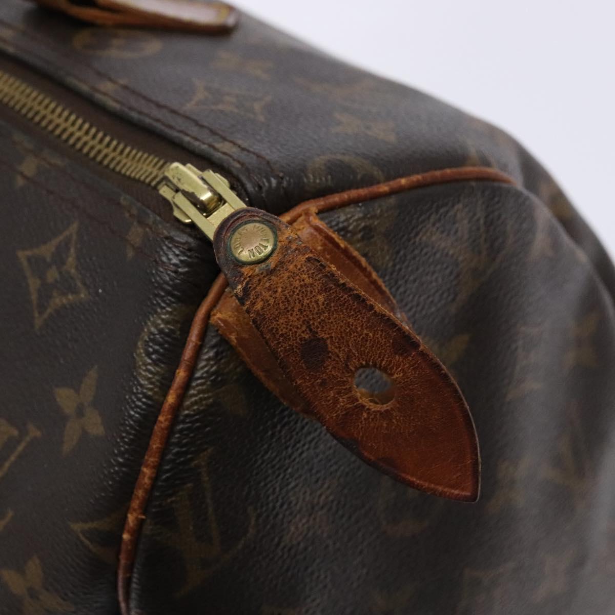 LOUIS VUITTON Monogram Speedy 30 Hand Bag M41526 LV Auth 140706