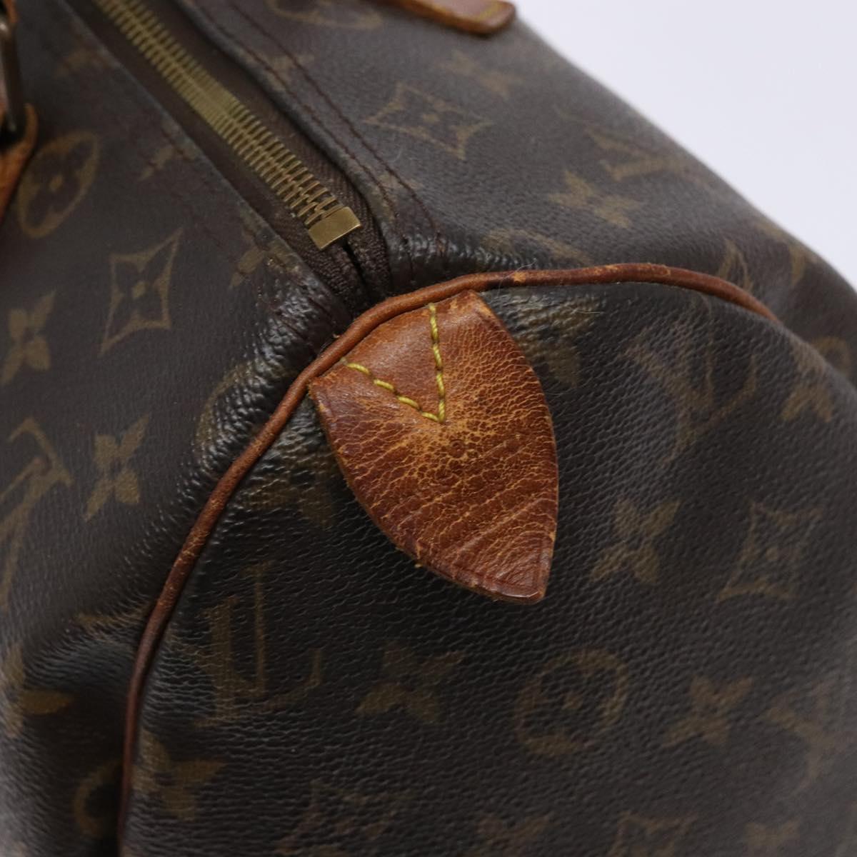 LOUIS VUITTON Monogram Speedy 30 Hand Bag M41526 LV Auth 140706