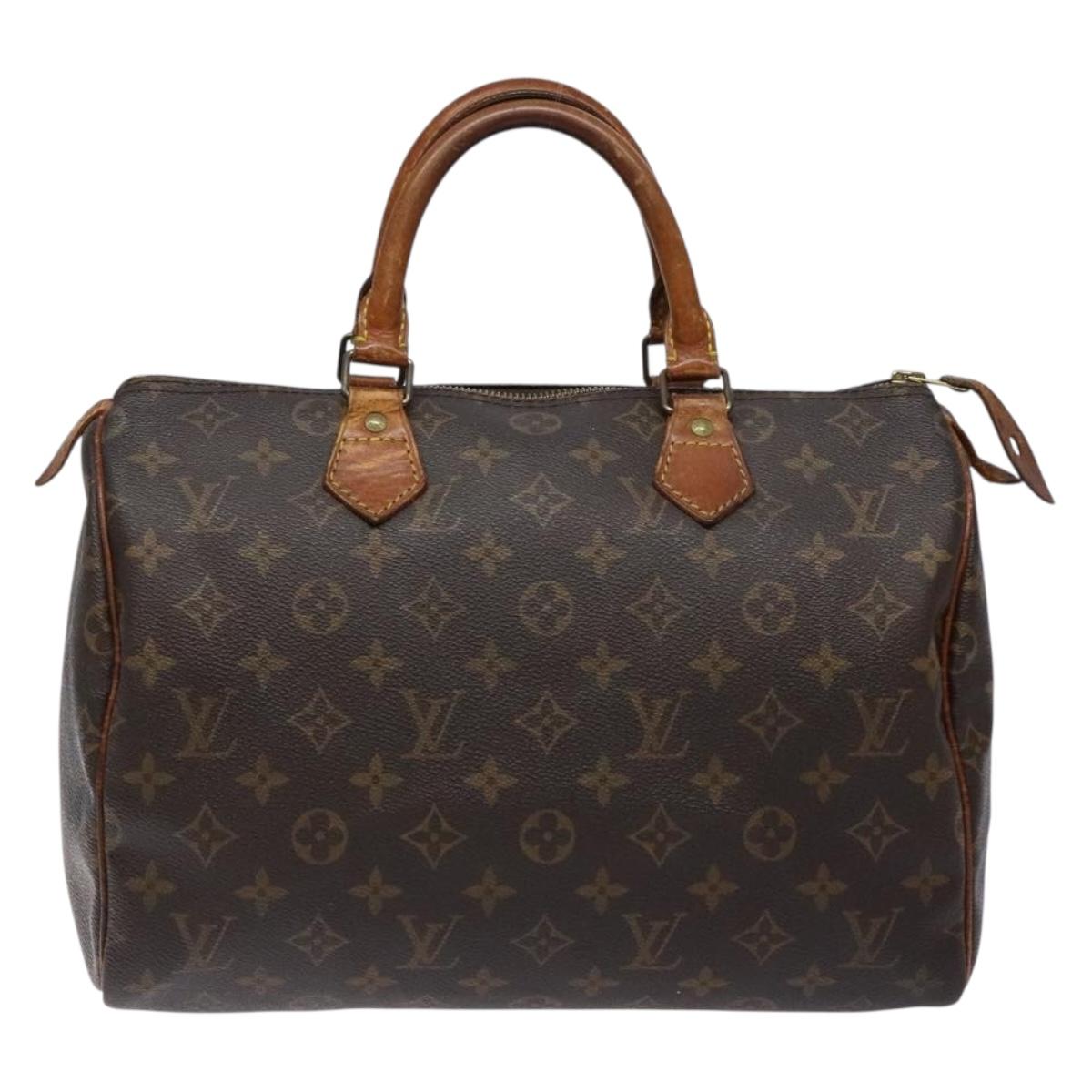 LOUIS VUITTON Monogram Speedy 30 Hand Bag M41526 LV Auth 140706