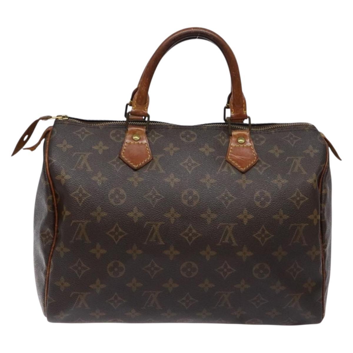 LOUIS VUITTON Monogram Speedy 30 Hand Bag M41526 LV Auth 140706