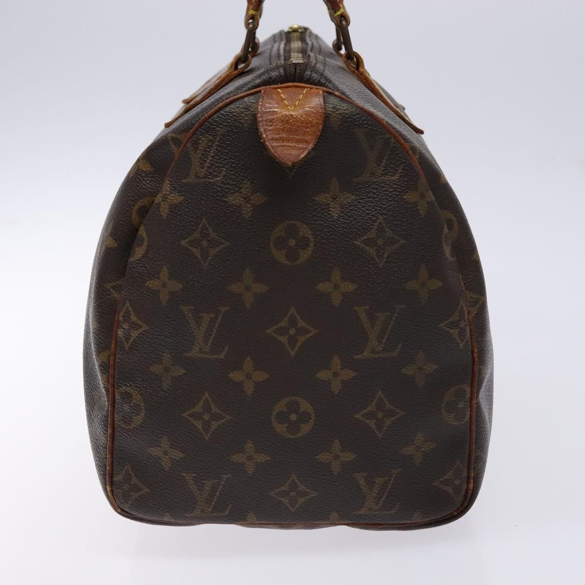 LOUIS VUITTON Monogram Speedy 30 Hand Bag M41526 LV Auth 140706