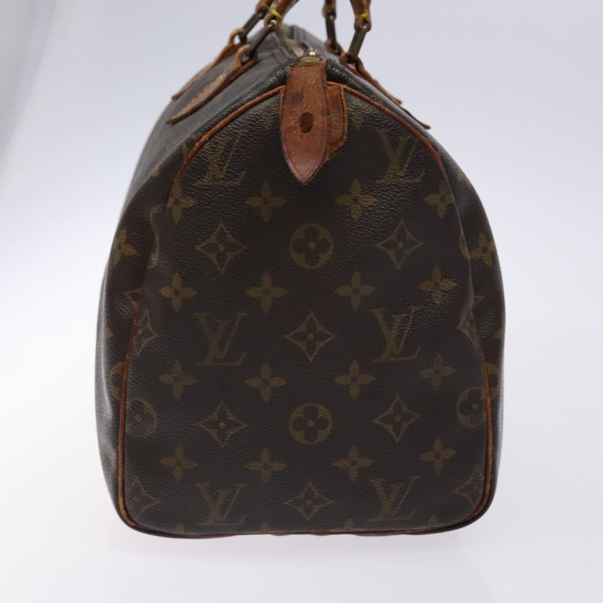 LOUIS VUITTON Monogram Speedy 30 Hand Bag M41526 LV Auth 140706