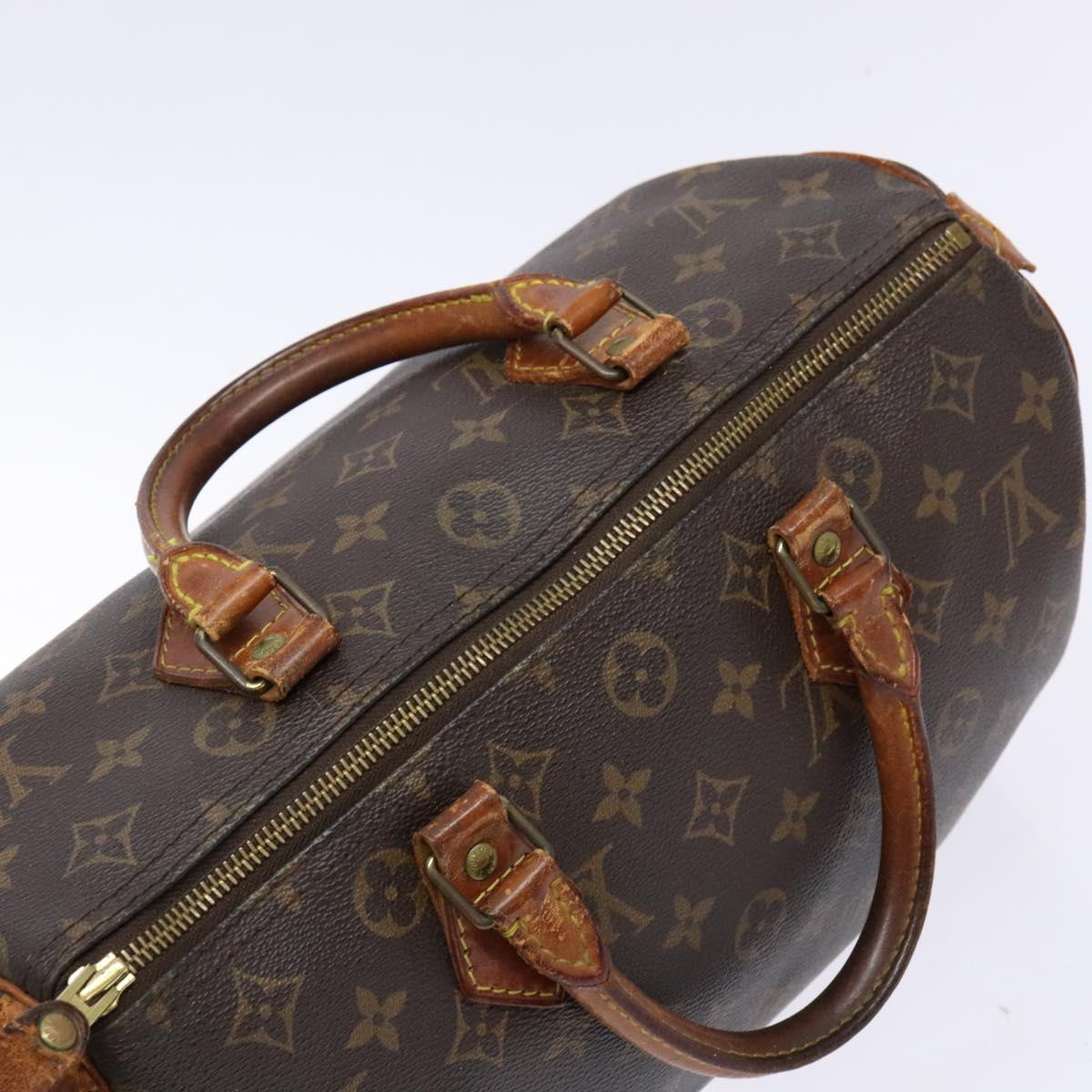 LOUIS VUITTON Monogram Speedy 30 Hand Bag M41526 LV Auth 140706