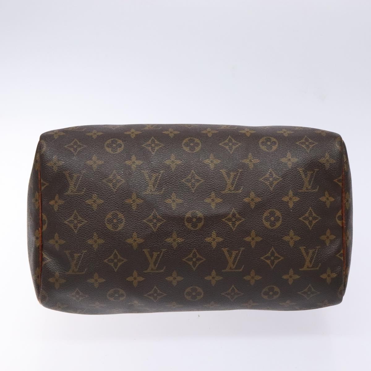LOUIS VUITTON Monogram Speedy 30 Hand Bag M41526 LV Auth 140706