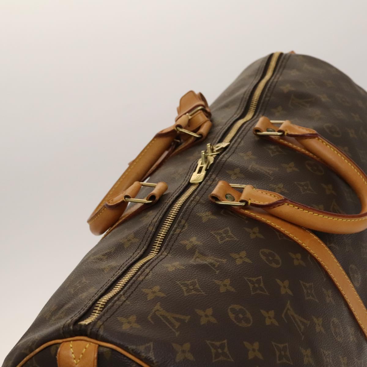 LOUIS VUITTON Monogram Keepall 55 Boston Bag M41424 LV Auth 140707