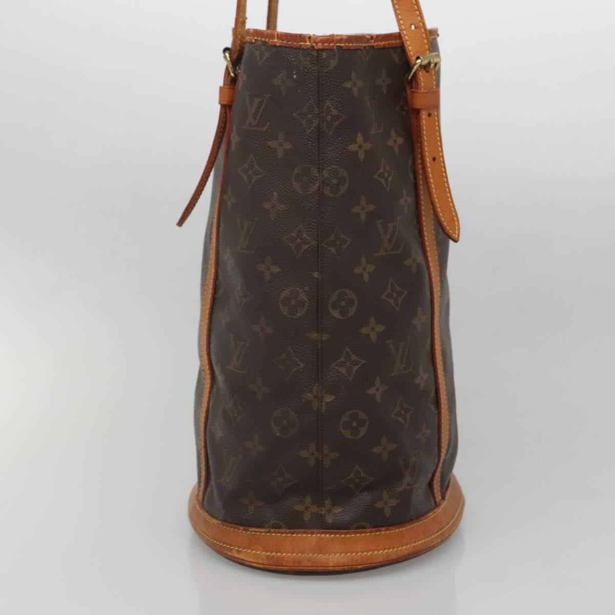 LOUIS VUITTON Monogram Bucket GM Shoulder Bag M42236 LV Auth 140740