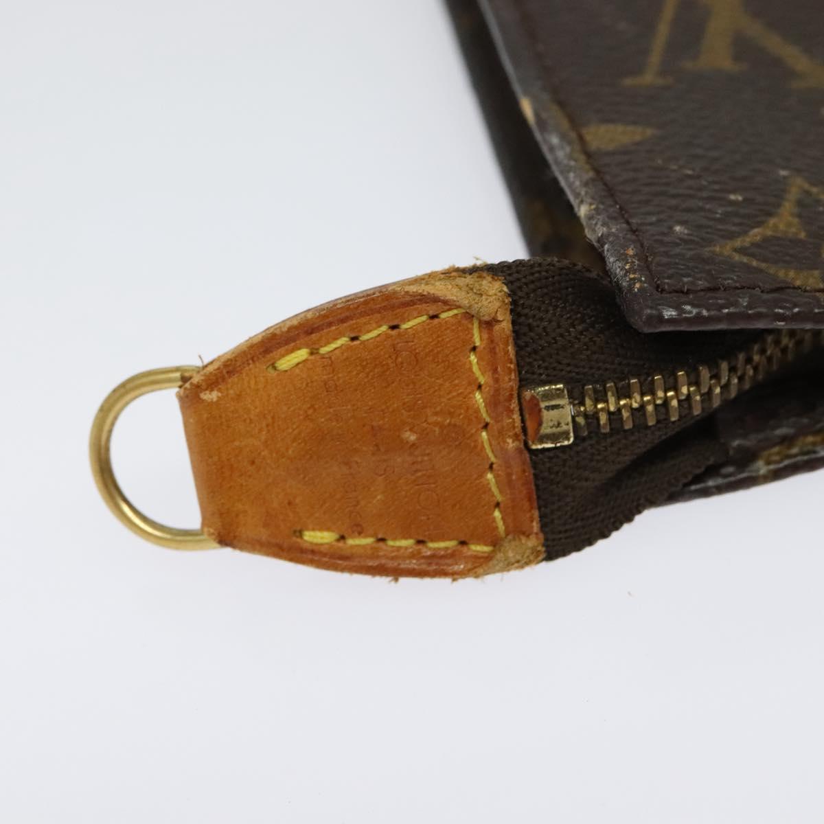 LOUIS VUITTON Monogram Bucket GM Accessory Pouch LV Auth 140741