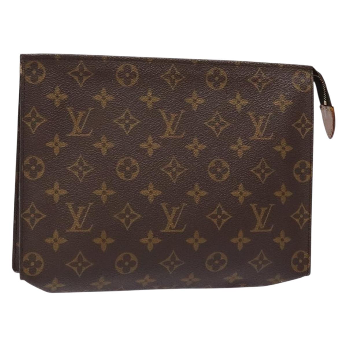 LOUIS VUITTON Monogram Posh Toilette 26 Pouch M47542 LV Auth 140742