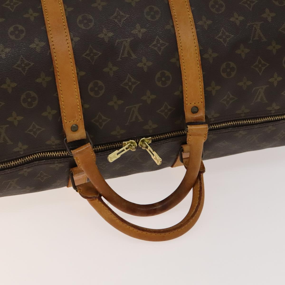 LOUIS VUITTON Monogram Keepall 60 Boston Bag M41422 LV Auth 140746