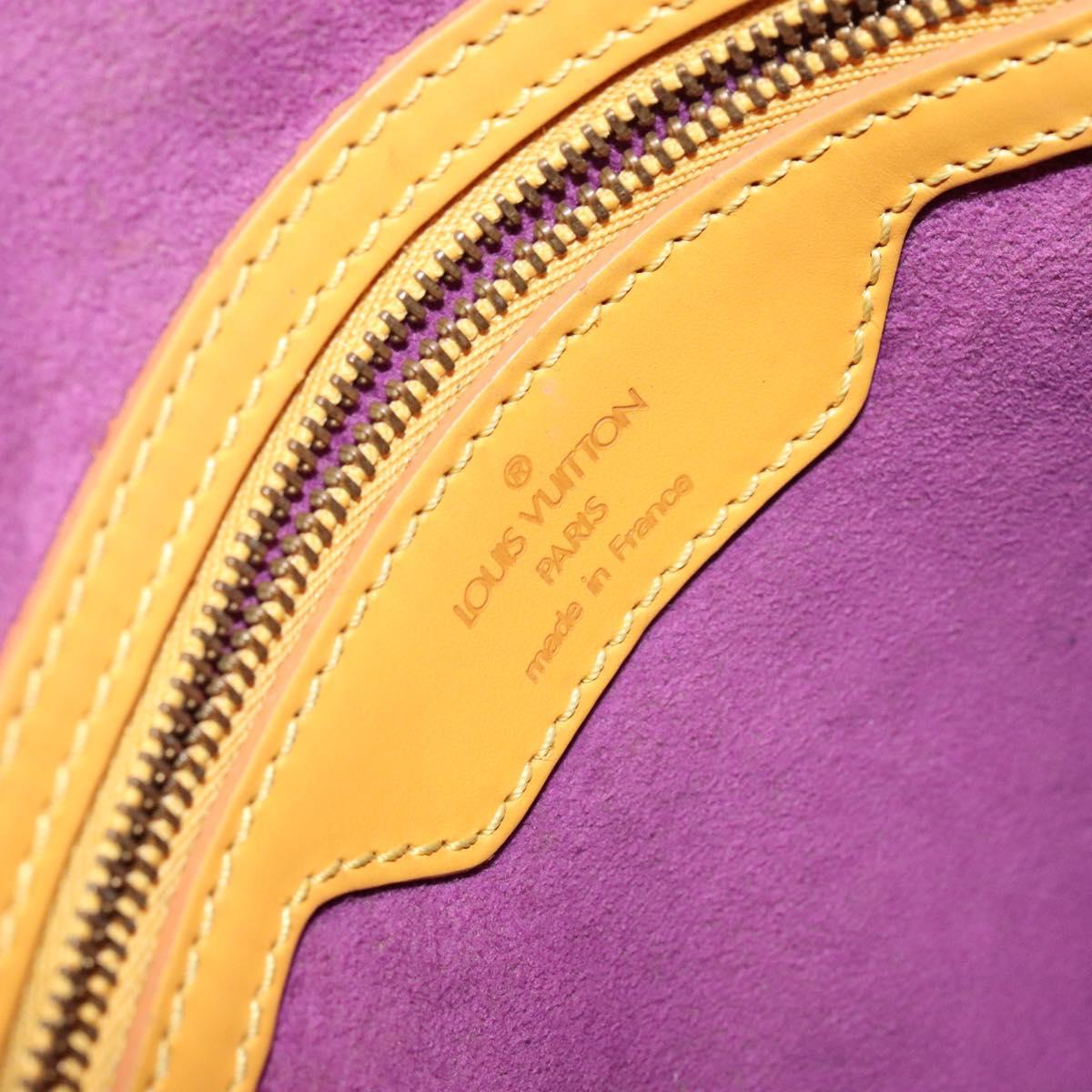 LOUIS VUITTON Epi Bucket PM Shoulder Bag SPO Yellow LV Auth 140747