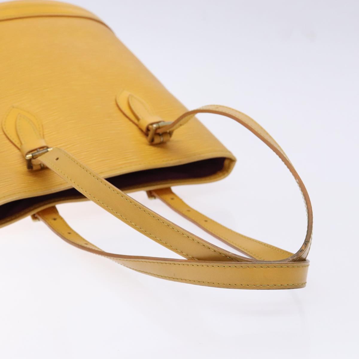 LOUIS VUITTON Epi Bucket PM Shoulder Bag SPO Yellow LV Auth 140747