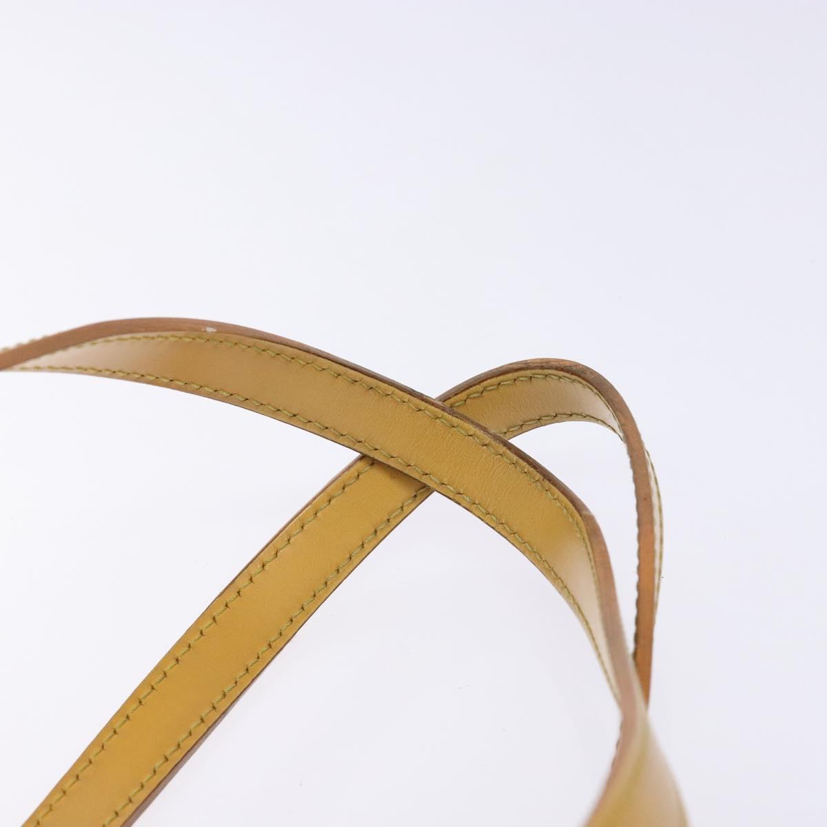 LOUIS VUITTON Epi Bucket PM Shoulder Bag SPO Yellow LV Auth 140747