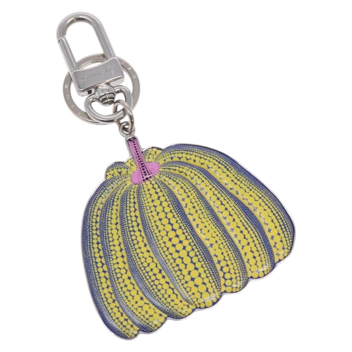 LOUIS VUITTON Porte Cles Pumpkin Charm metal Yellow M01103 LV Auth 140762