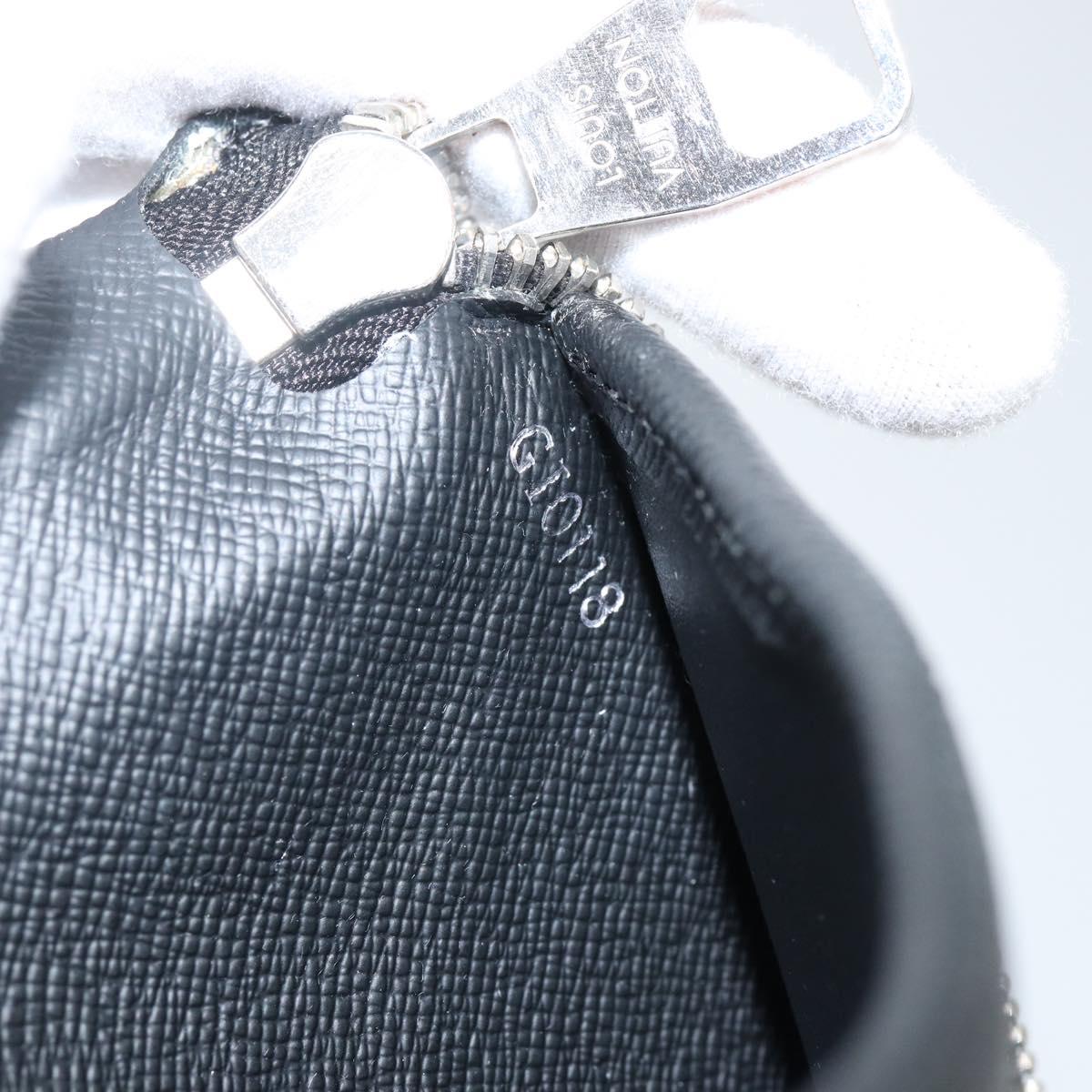 LOUIS VUITTON Damier Graphite Zippy Wallet Vertical N63095 LV Auth 140764