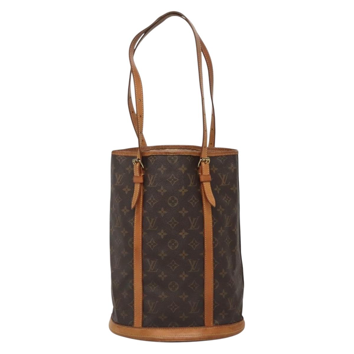 LOUIS VUITTON Monogram Bucket GM Shoulder Bag M42236 LV Auth 140772