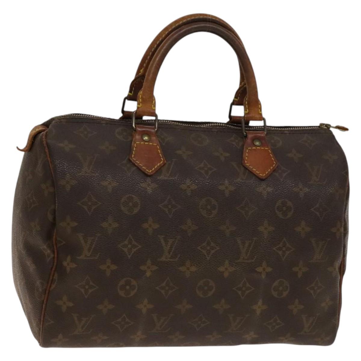 LOUIS VUITTON Monogram Speedy 30 Hand Bag M41526 LV Auth 140774