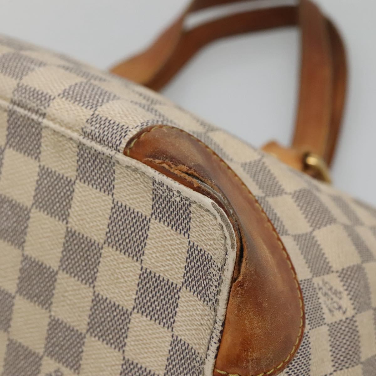 LOUIS VUITTON Damier Azur Hampstead PM Tote Bag N51207 LV Auth 140778