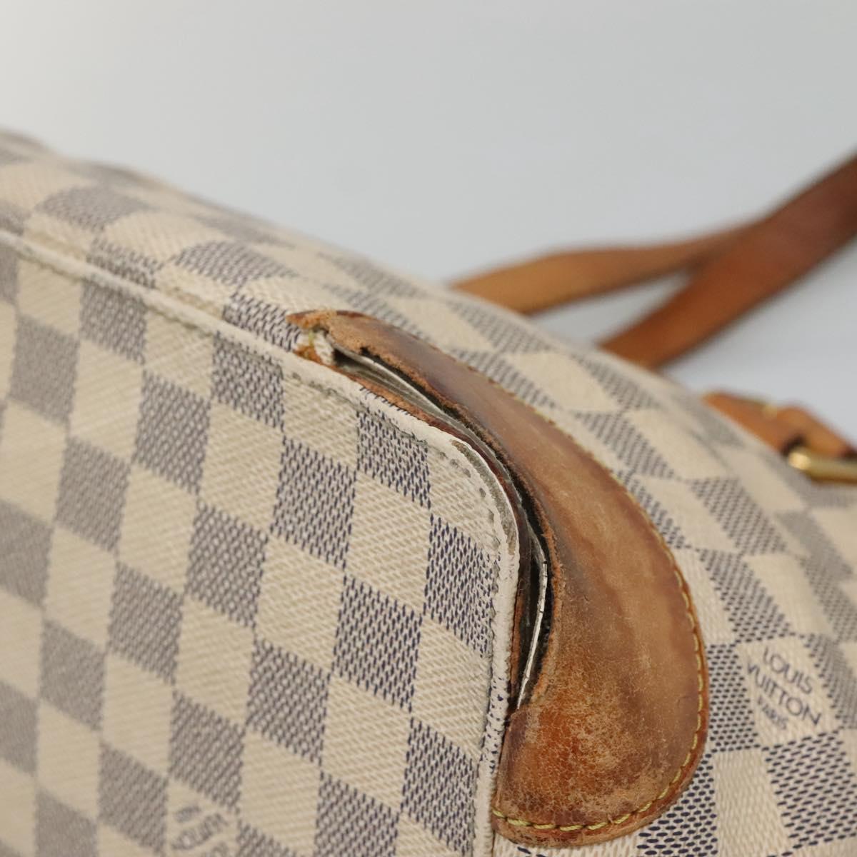LOUIS VUITTON Damier Azur Hampstead PM Tote Bag N51207 LV Auth 140778