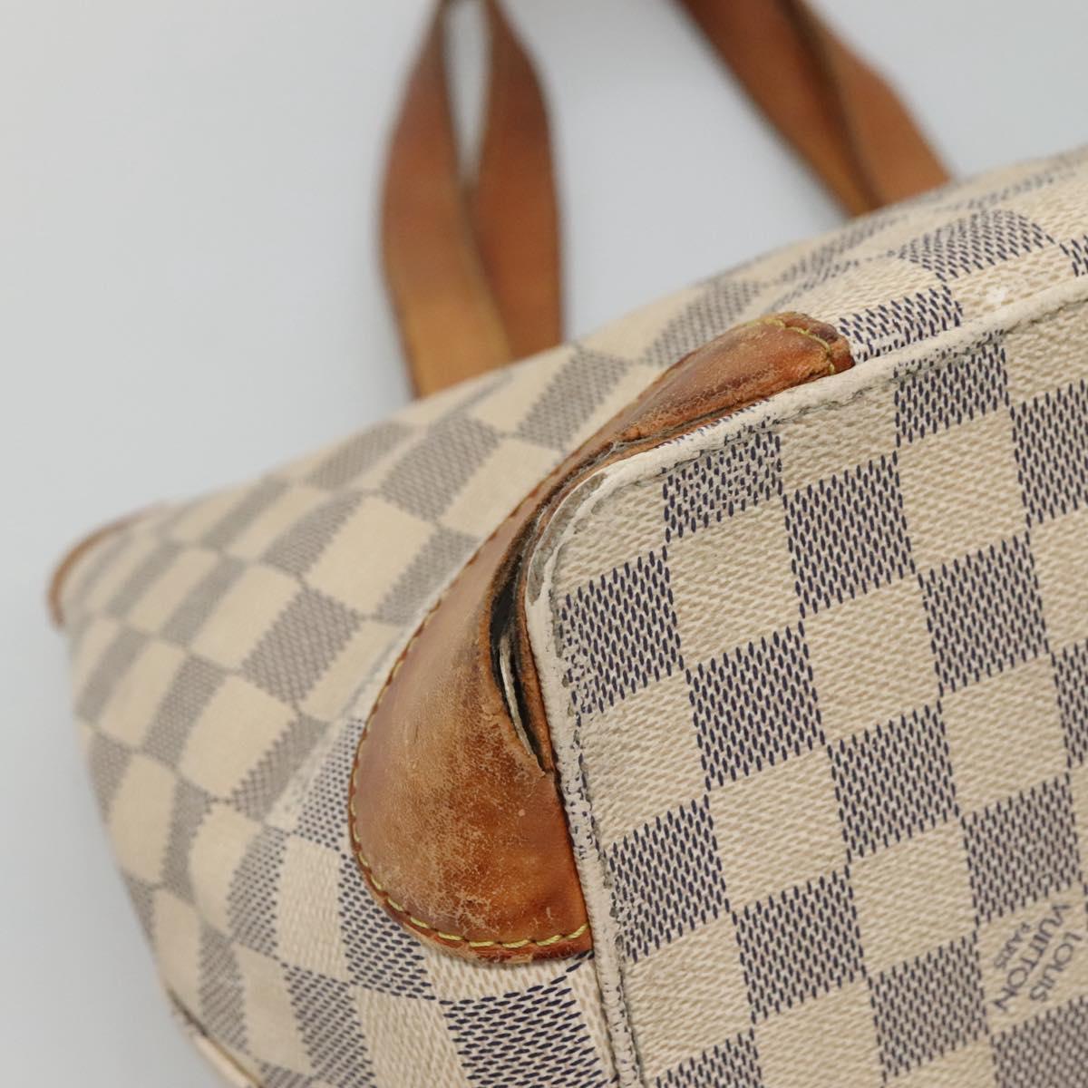 LOUIS VUITTON Damier Azur Hampstead PM Tote Bag N51207 LV Auth 140778