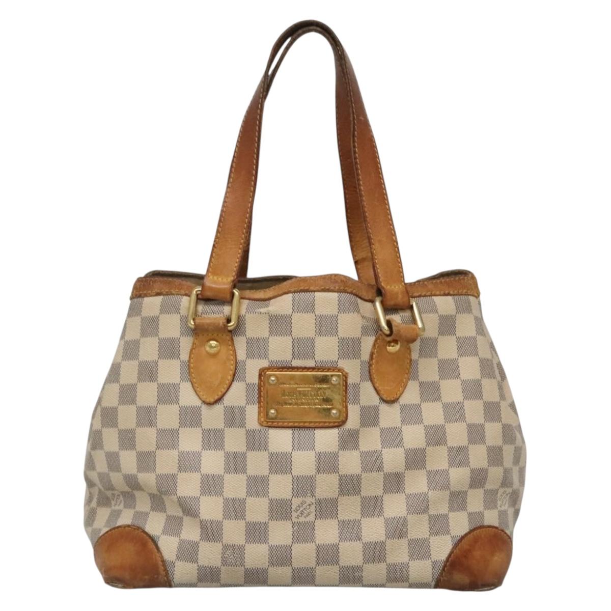 LOUIS VUITTON Damier Azur Hampstead PM Tote Bag N51207 LV Auth 140778