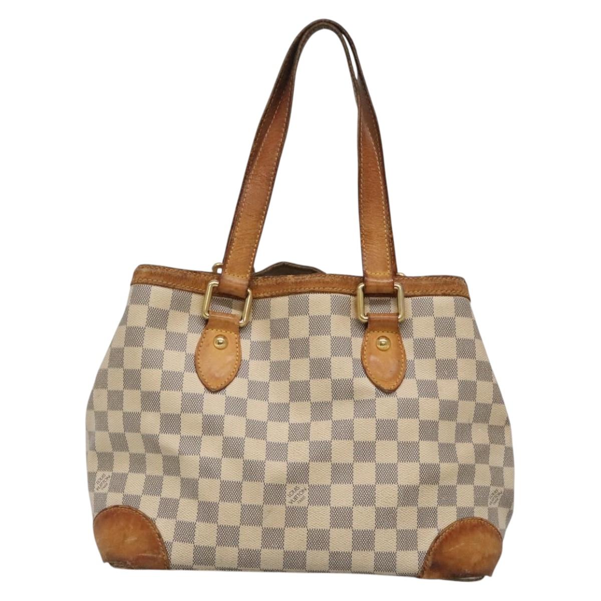 LOUIS VUITTON Damier Azur Hampstead PM Tote Bag N51207 LV Auth 140778