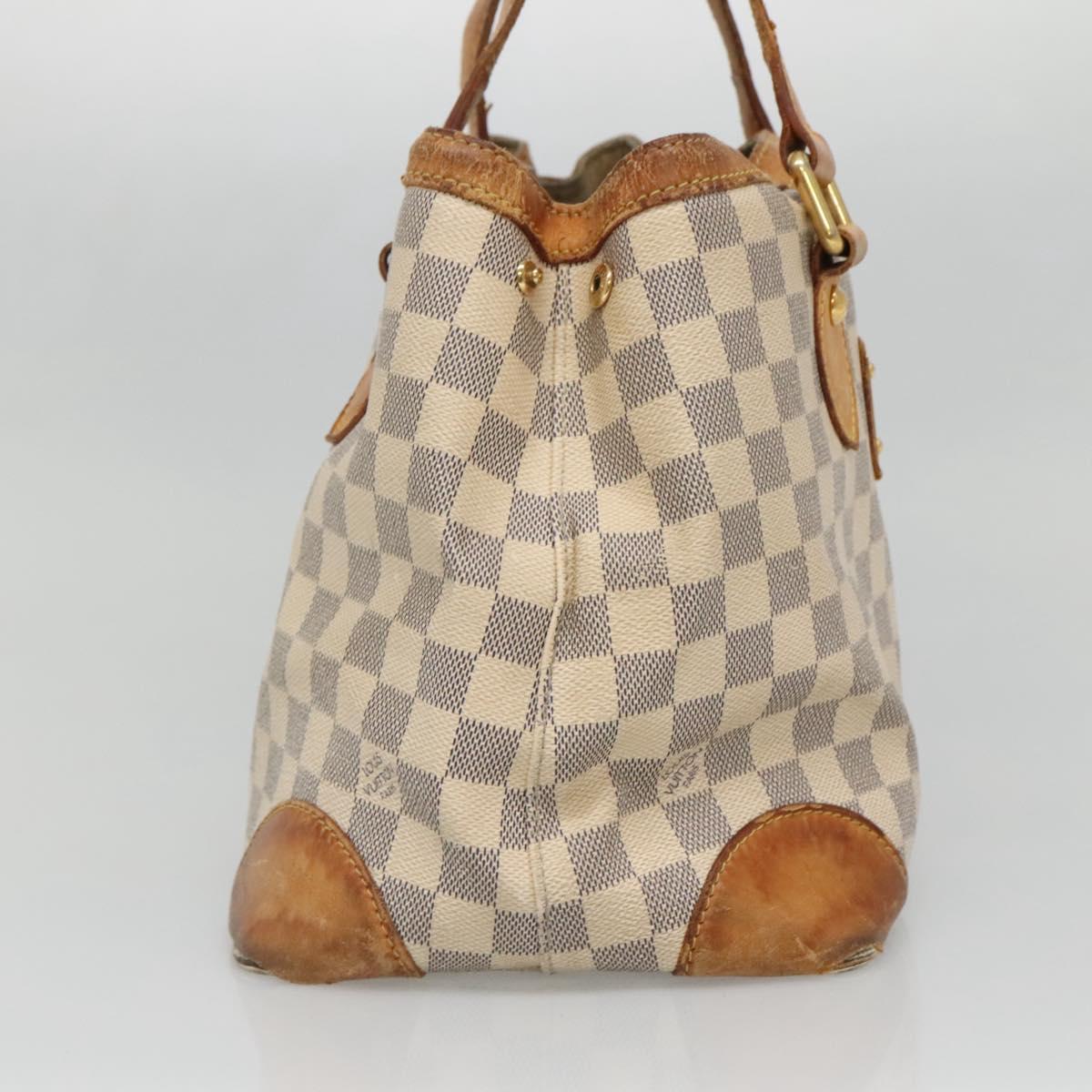 LOUIS VUITTON Damier Azur Hampstead PM Tote Bag N51207 LV Auth 140778