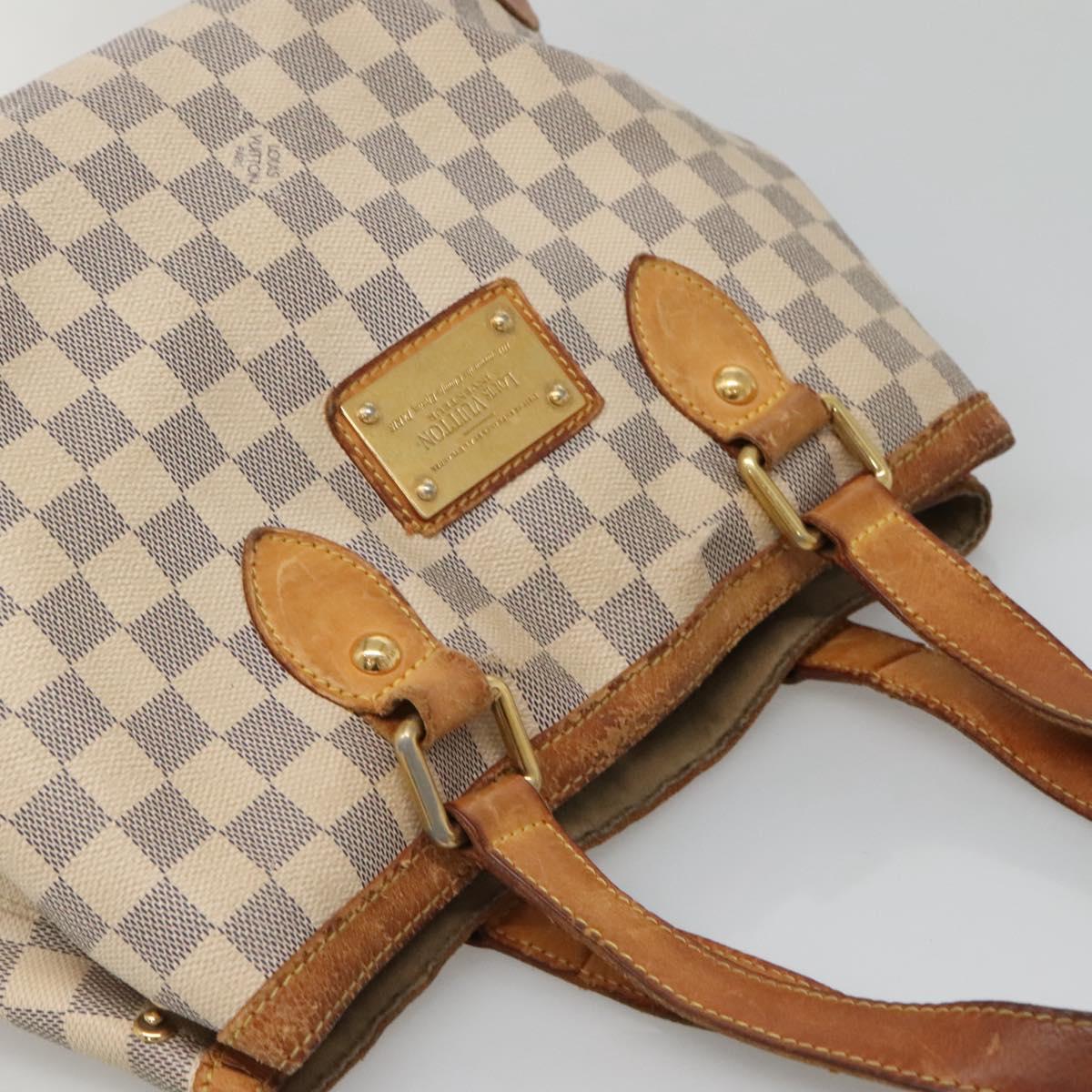 LOUIS VUITTON Damier Azur Hampstead PM Tote Bag N51207 LV Auth 140778