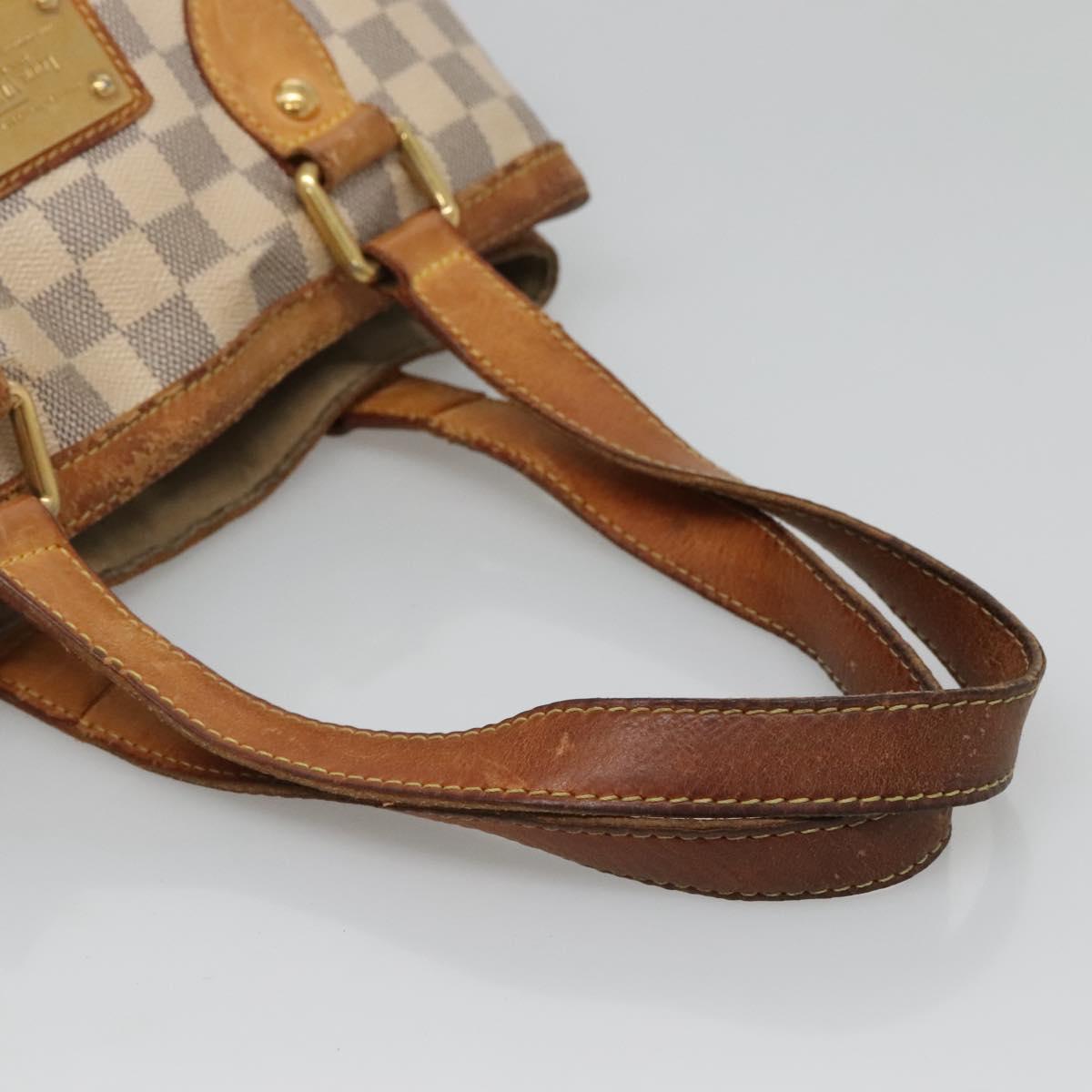 LOUIS VUITTON Damier Azur Hampstead PM Tote Bag N51207 LV Auth 140778