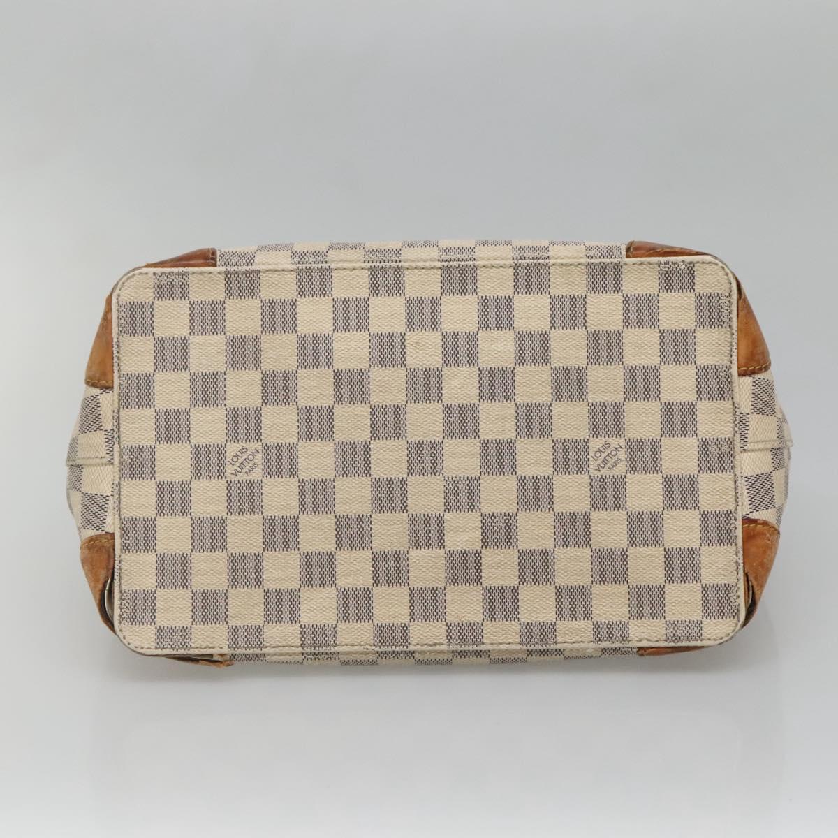 LOUIS VUITTON Damier Azur Hampstead PM Tote Bag N51207 LV Auth 140778