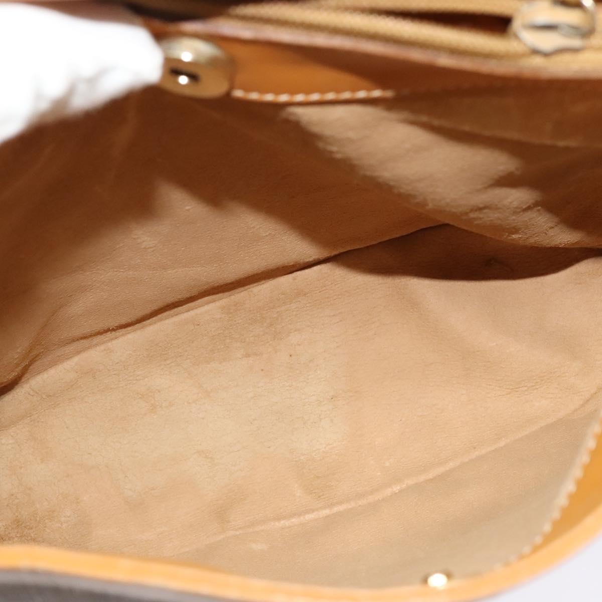 GUCCI Micro GG Supreme Shoulder Bag PVC Beige Gold 001 14 0934 Auth 140786