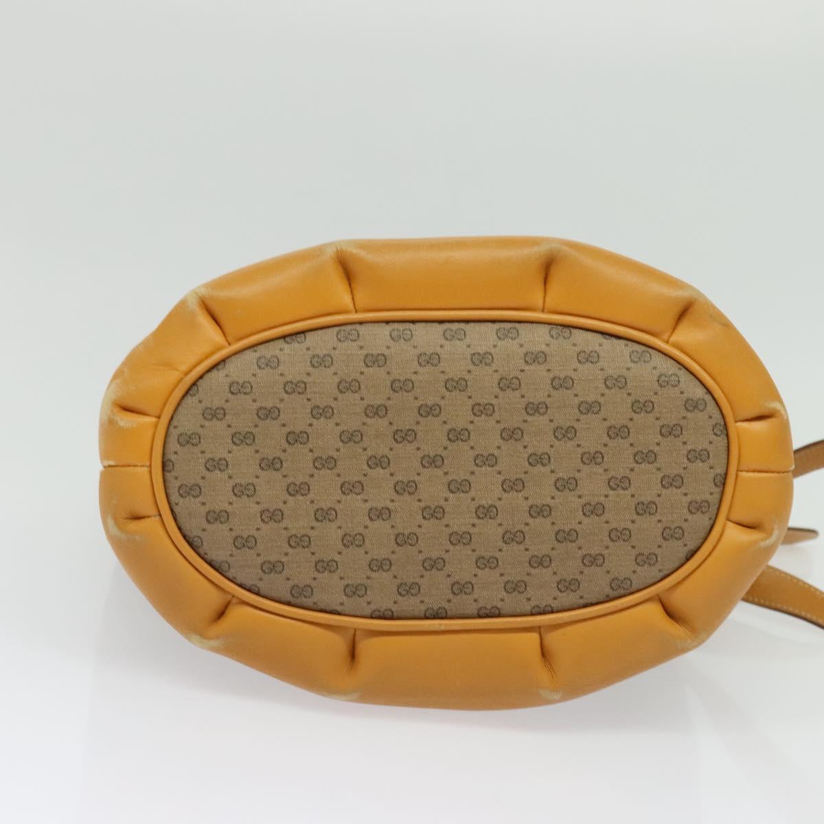 GUCCI Micro GG Supreme Shoulder Bag PVC Beige Gold 001 14 0934 Auth 140786