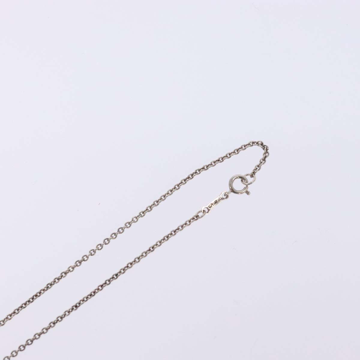 TIFFANY&Co. Open Heart Necklace Ag925 Silver Auth 140822