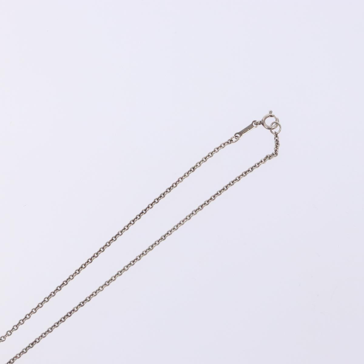 TIFFANY&Co. Open Heart Necklace Ag925 Silver Auth 140822