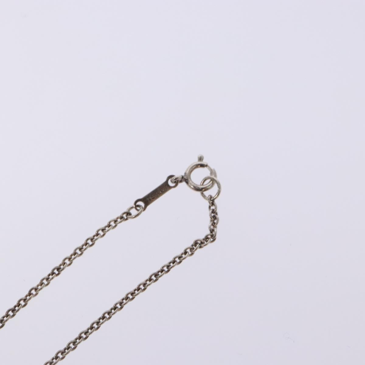 TIFFANY&Co. Open Heart Necklace Ag925 Silver Auth 140822