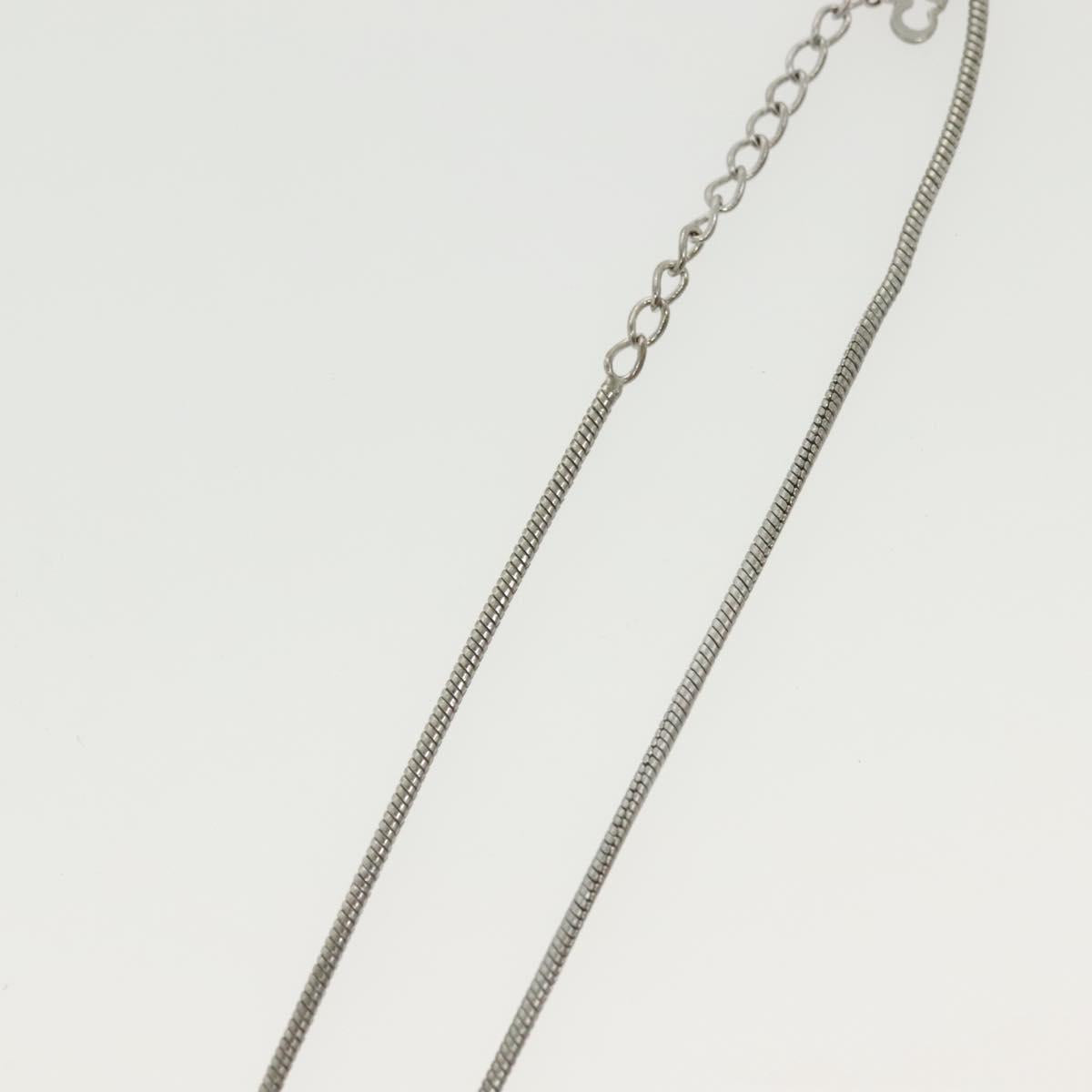 Christian Dior Necklace metal 2Set Silver Auth 140824