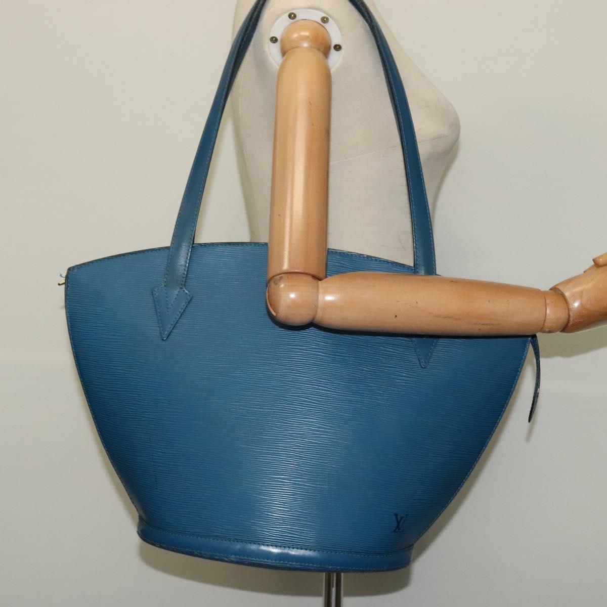 LOUIS VUITTON Epi Saint Jacques Shopping Shoulder Bag Blue M52275 LV Auth 140843