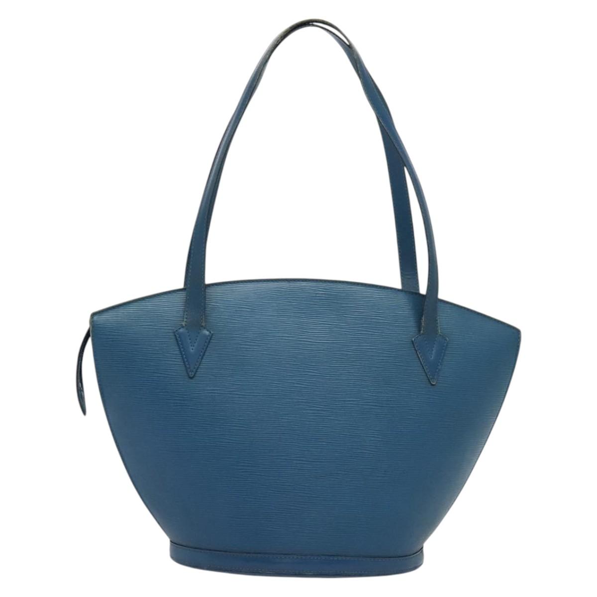 LOUIS VUITTON Epi Saint Jacques Shopping Shoulder Bag Blue M52275 LV Auth 140843