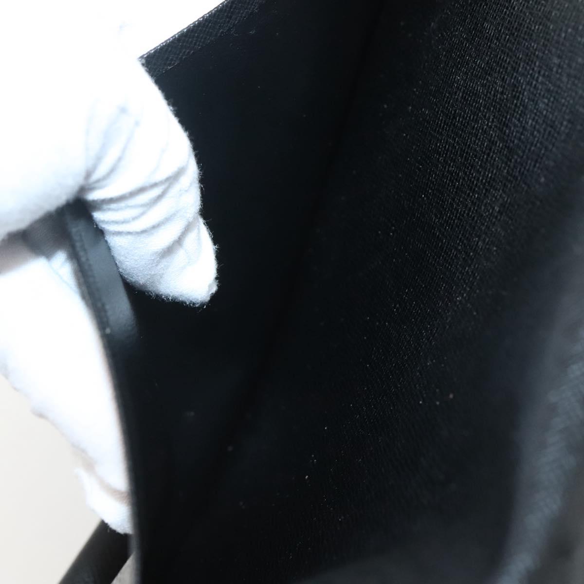 LOUIS VUITTON Taiga Agenda GM Day Planner Cover Black R20232 LV Auth 140844