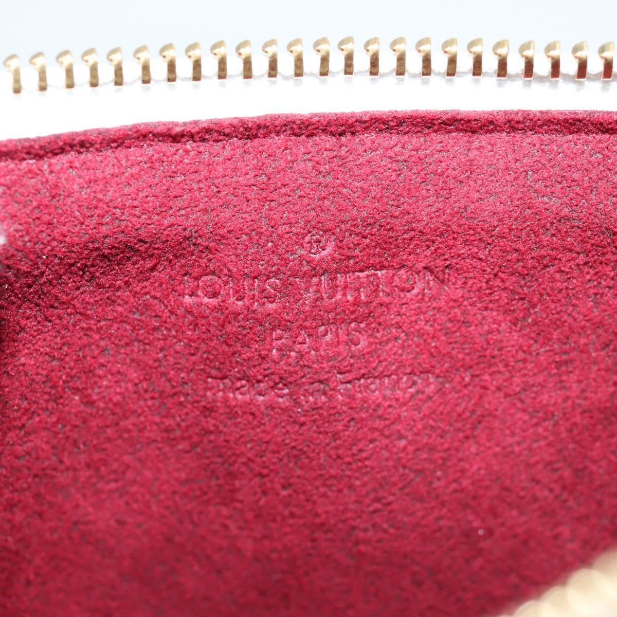 LOUIS VUITTON Monogram Multicolor Pochette MM Pouch White M60028 LV Auth 140849V