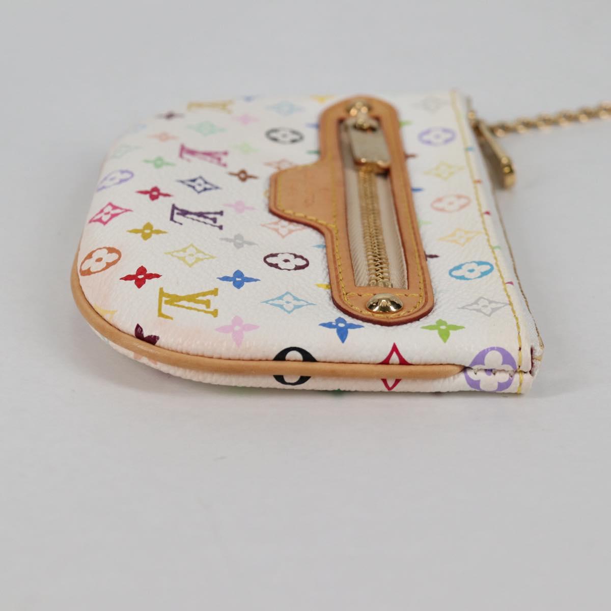 LOUIS VUITTON Monogram Multicolor Pochette MM Pouch White M60028 LV Auth 140849V