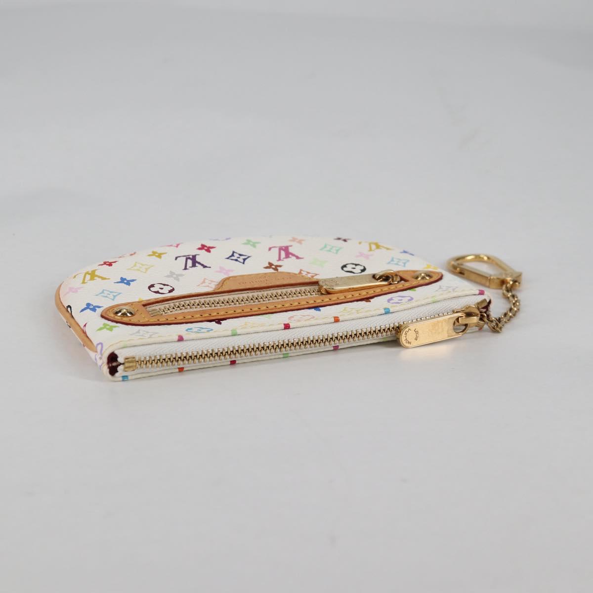 LOUIS VUITTON Monogram Multicolor Pochette MM Pouch White M60028 LV Auth 140849V