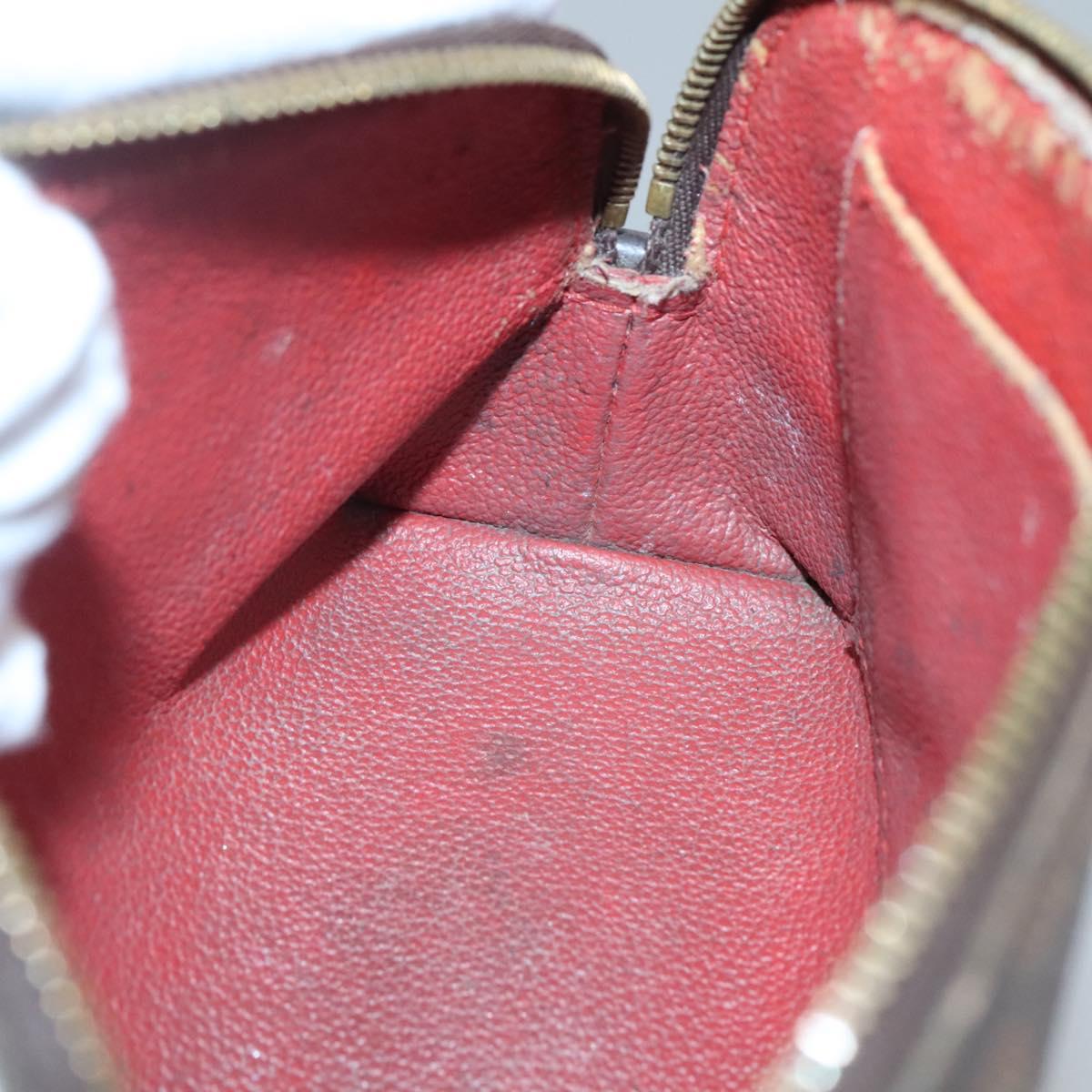LOUIS VUITTON Damier Ebene Pochette Cosmetic PM Pouch N47516 LV Auth 140854