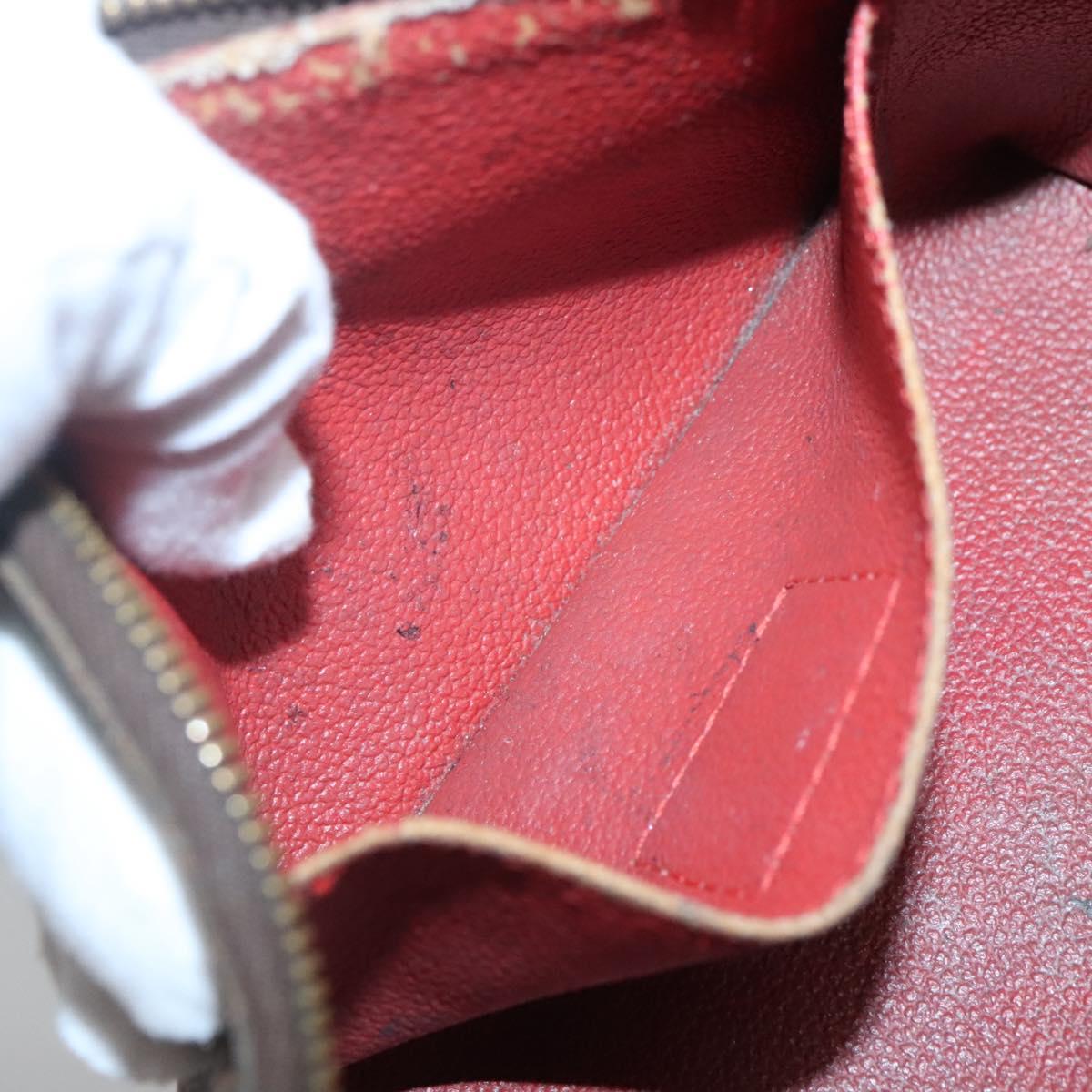 LOUIS VUITTON Damier Ebene Pochette Cosmetic PM Pouch N47516 LV Auth 140854