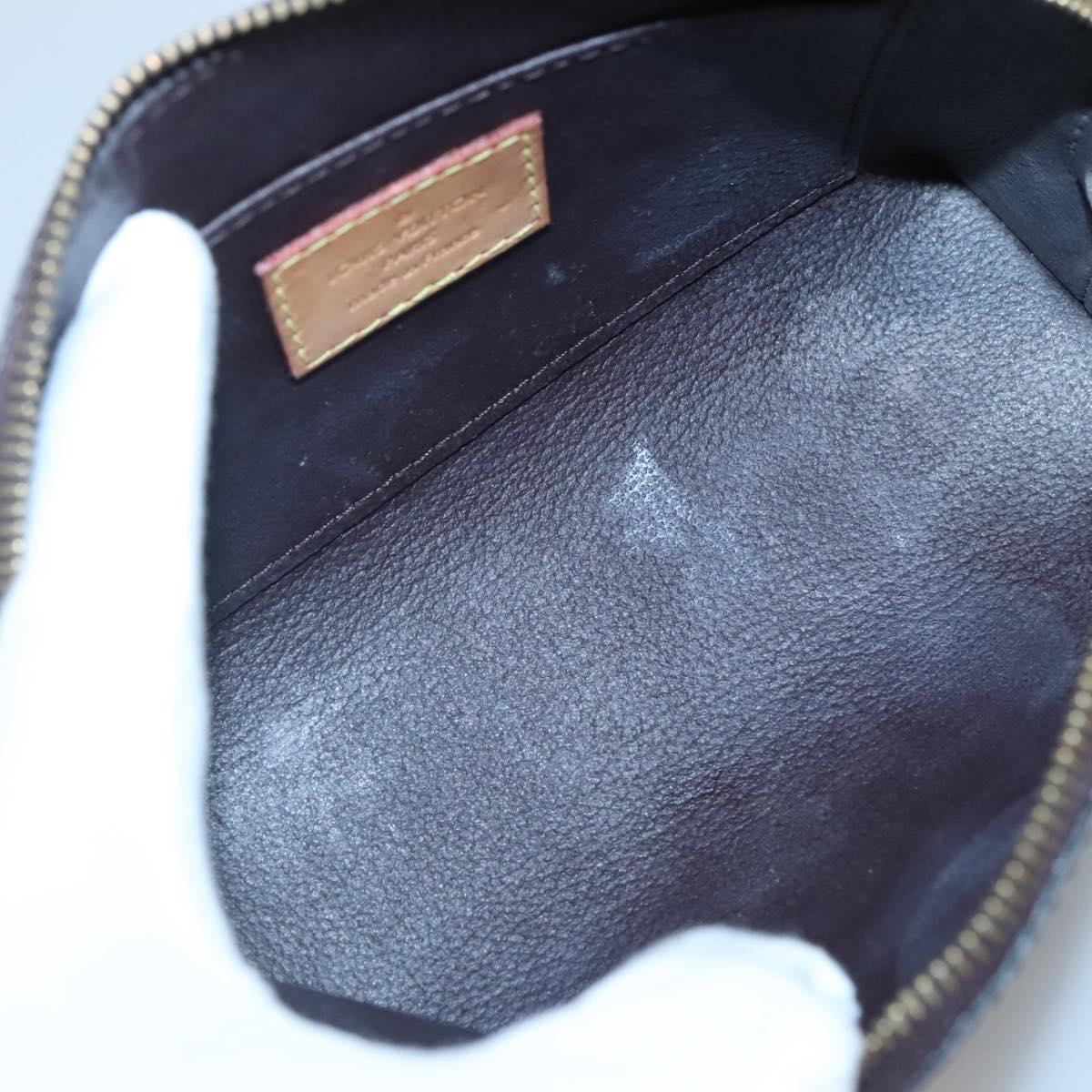 LOUIS VUITTON Monogram Vernis Pochette Cosmetic PM Amarante M91495 Auth 140856