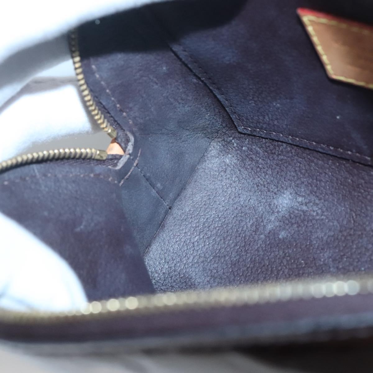 LOUIS VUITTON Monogram Vernis Pochette Cosmetic PM Amarante M91495 Auth 140856