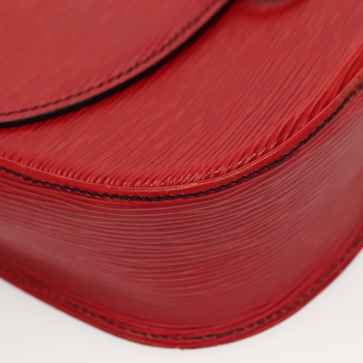 LOUIS VUITTON Epi Saint Cloud GM Shoulder Bag Red M52197 LV Auth 140860