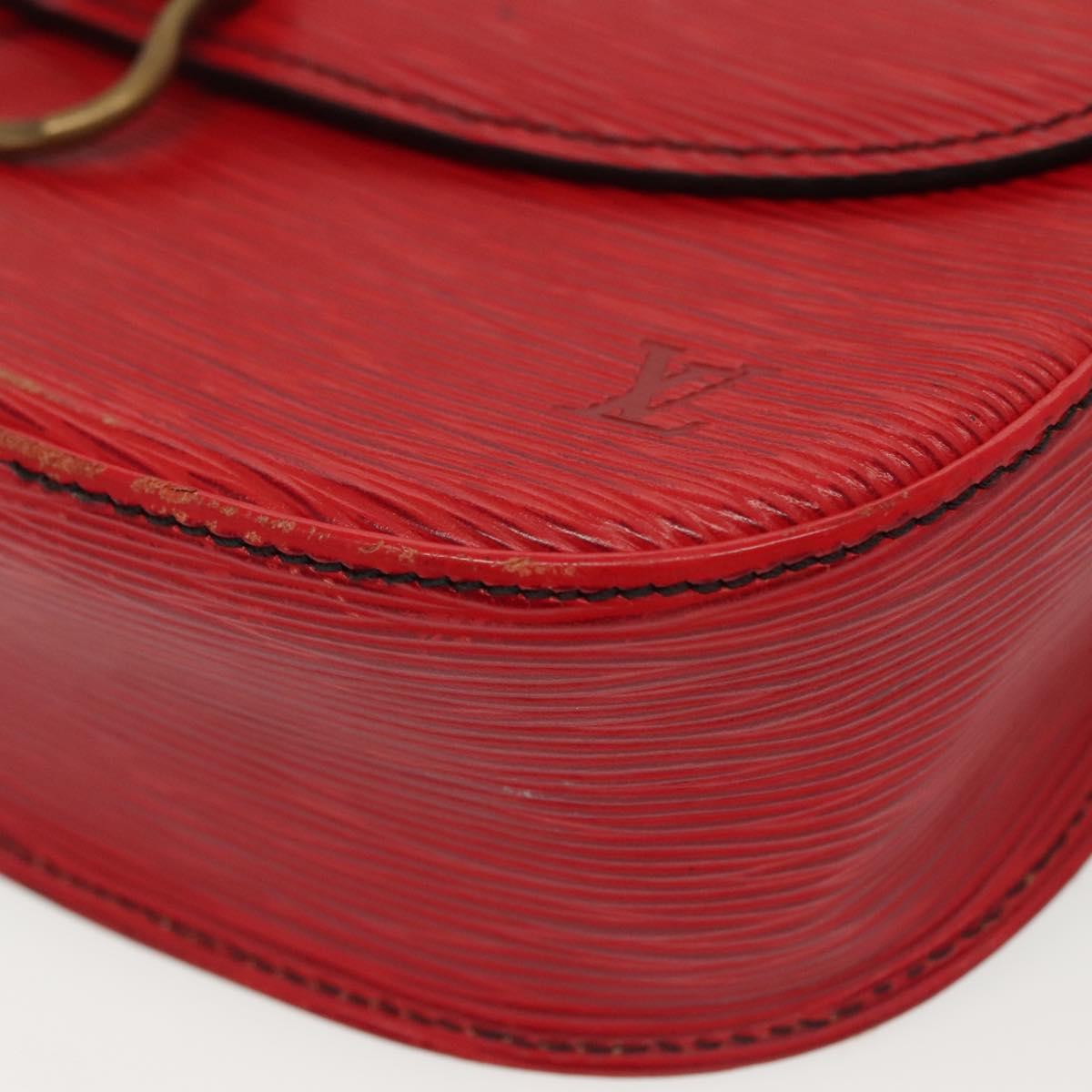 LOUIS VUITTON Epi Saint Cloud GM Shoulder Bag Red M52197 LV Auth 140860