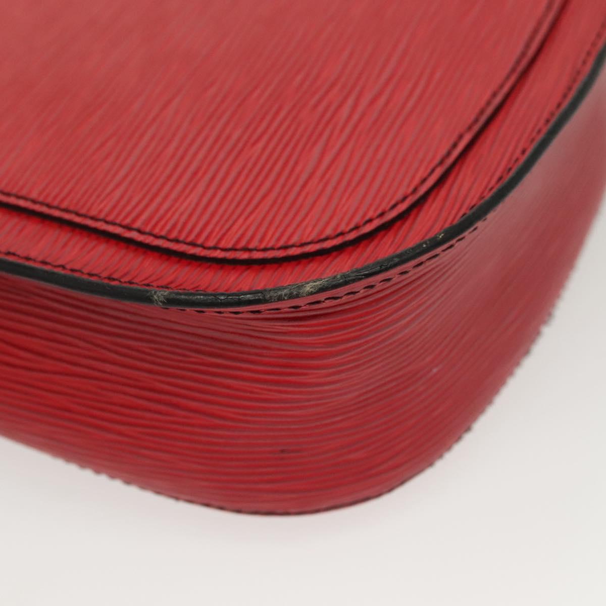 LOUIS VUITTON Epi Saint Cloud GM Shoulder Bag Red M52197 LV Auth 140860