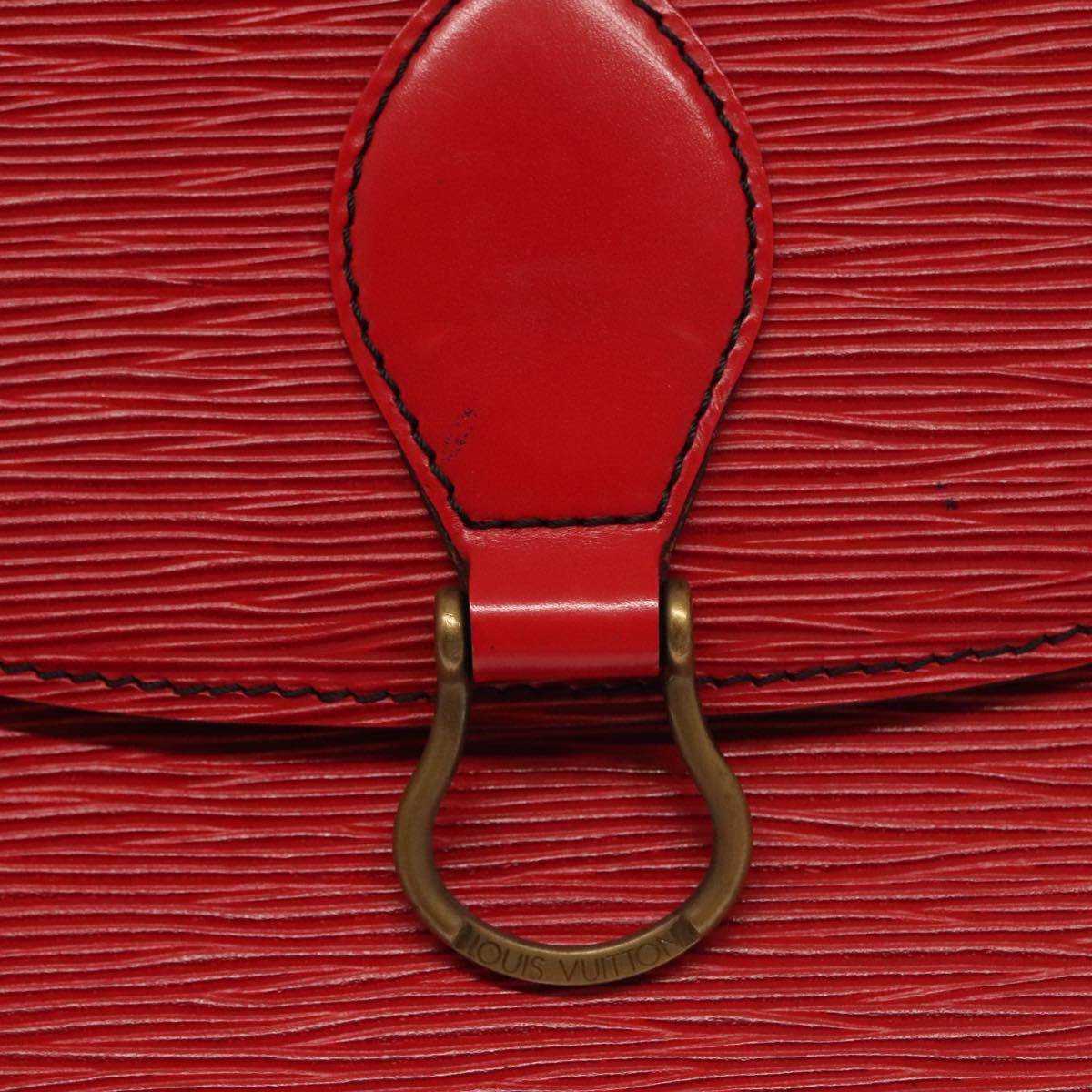 LOUIS VUITTON Epi Saint Cloud GM Shoulder Bag Red M52197 LV Auth 140860